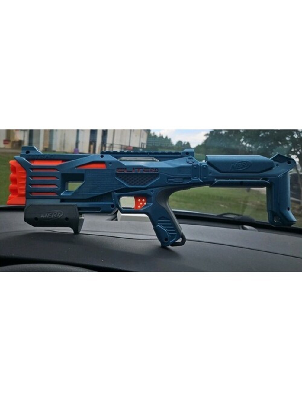 NERF Elite 2.0 Tetrad Blaster 4-Barrel Blast Pump Action, Works No Darts